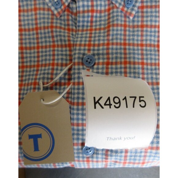 NEW Twillory Shirt Medium Untuckable Linen Blend Plaid Tailored Fit M - Picture 13 of 13